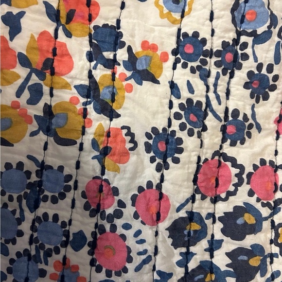 Vera Bradley Floral Quilt - Blue, Pink, Yellow - Picture 2 of 3
